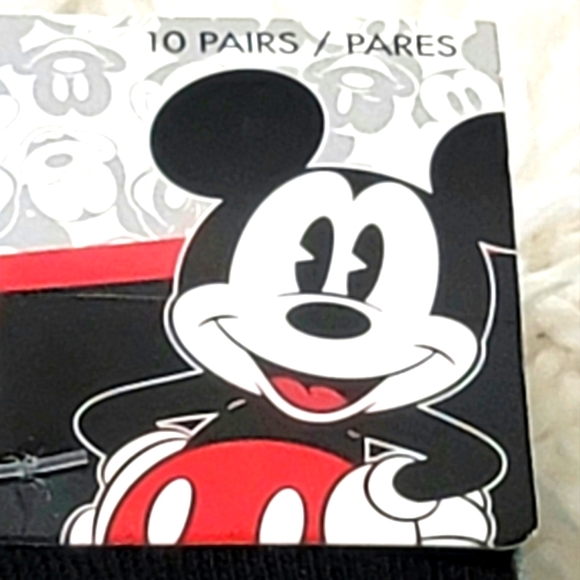 NWT Disney Mickey Mouse Low Cut Socks  10 Pairs - Picture 2 of 5